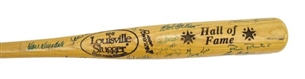 Baseball Hall of Fame Signed Bat with 40 Signatures including Koufax, Mays, Aaron and Hunter